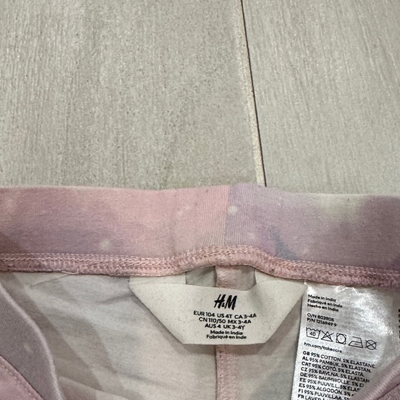 H&M 3T 4T Kids Leggings Set - Pink, Red, Multicolor - Picture 2 of 16